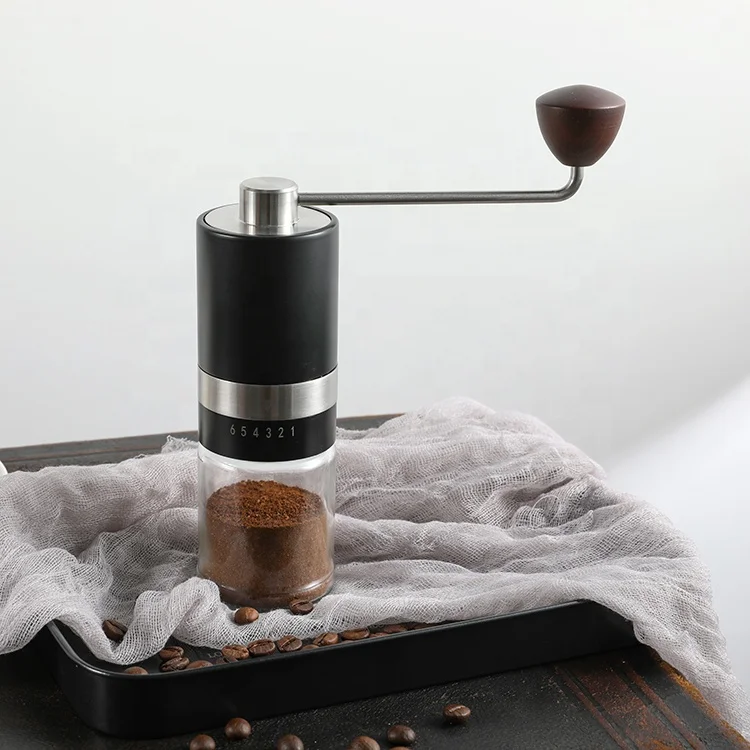 1 Cup Black Coating 304 Stainless Steel Body And Ceramic Grinder Core Manual Mill Hand Coffee Grinder