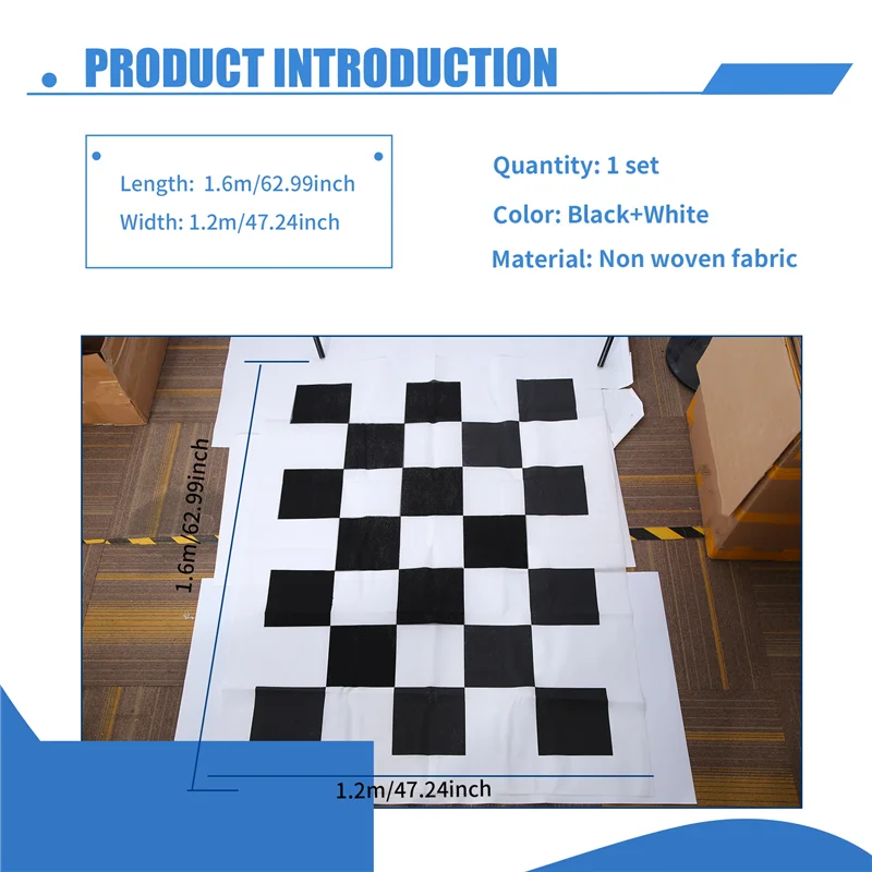 

AU34-4Pcs Fabrics Calibration Cloth For 360 Degree Surround Bird View Panoramic DVR System