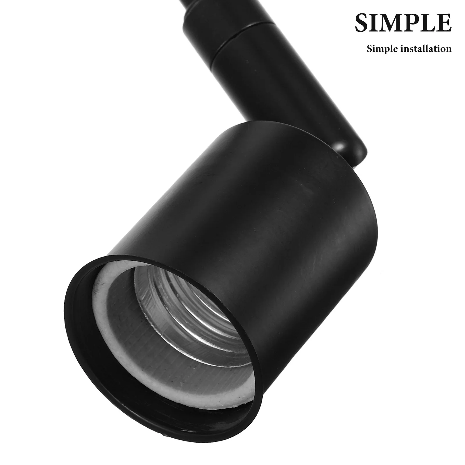 E27 محول حامل المصباح المسمار الأبيض لتركيبات الإضاءة المسار LED محول مقبس الإضاءة حامل المصباح للملابس التجارية #2