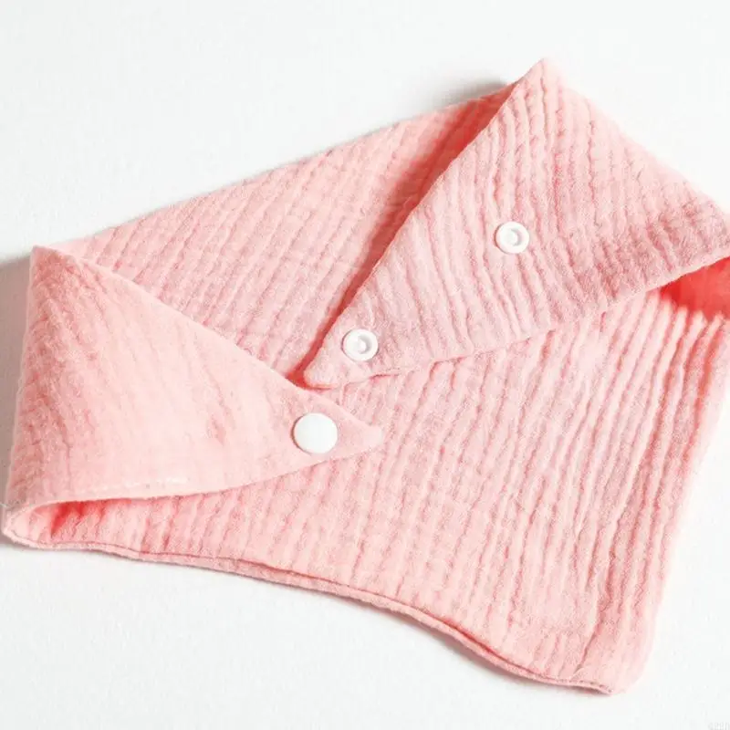 

Q22D 3 Pcs Baby Feeding Drool Bibs Saliva Towel for Triangle Scarves Bandana Soft Cotton Bibs Adjustable Button Burp Clo