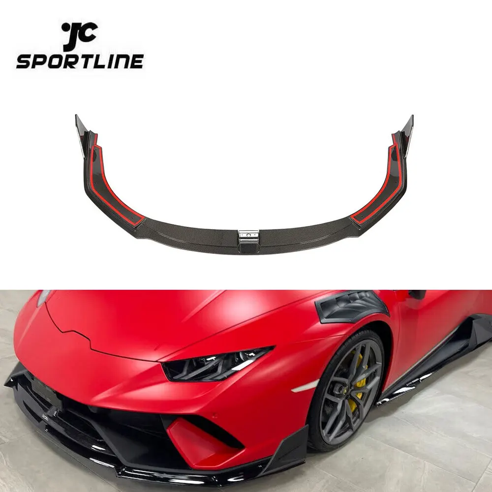 

Modify Luxury Carbon Fiber Front Bumper Lip for Lamborghini Huracan Performante Coupe 2-Door 2017-2019