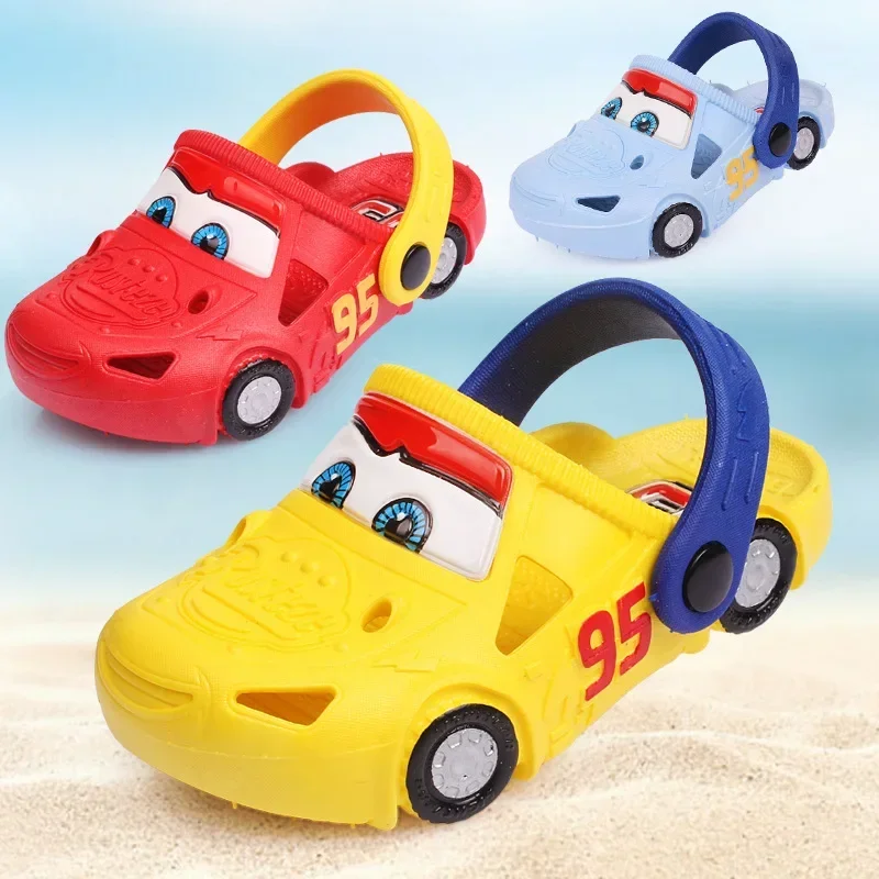 Disney children\'s slippers new car summer hole shoes non-slip sandals and slippers beach shoes