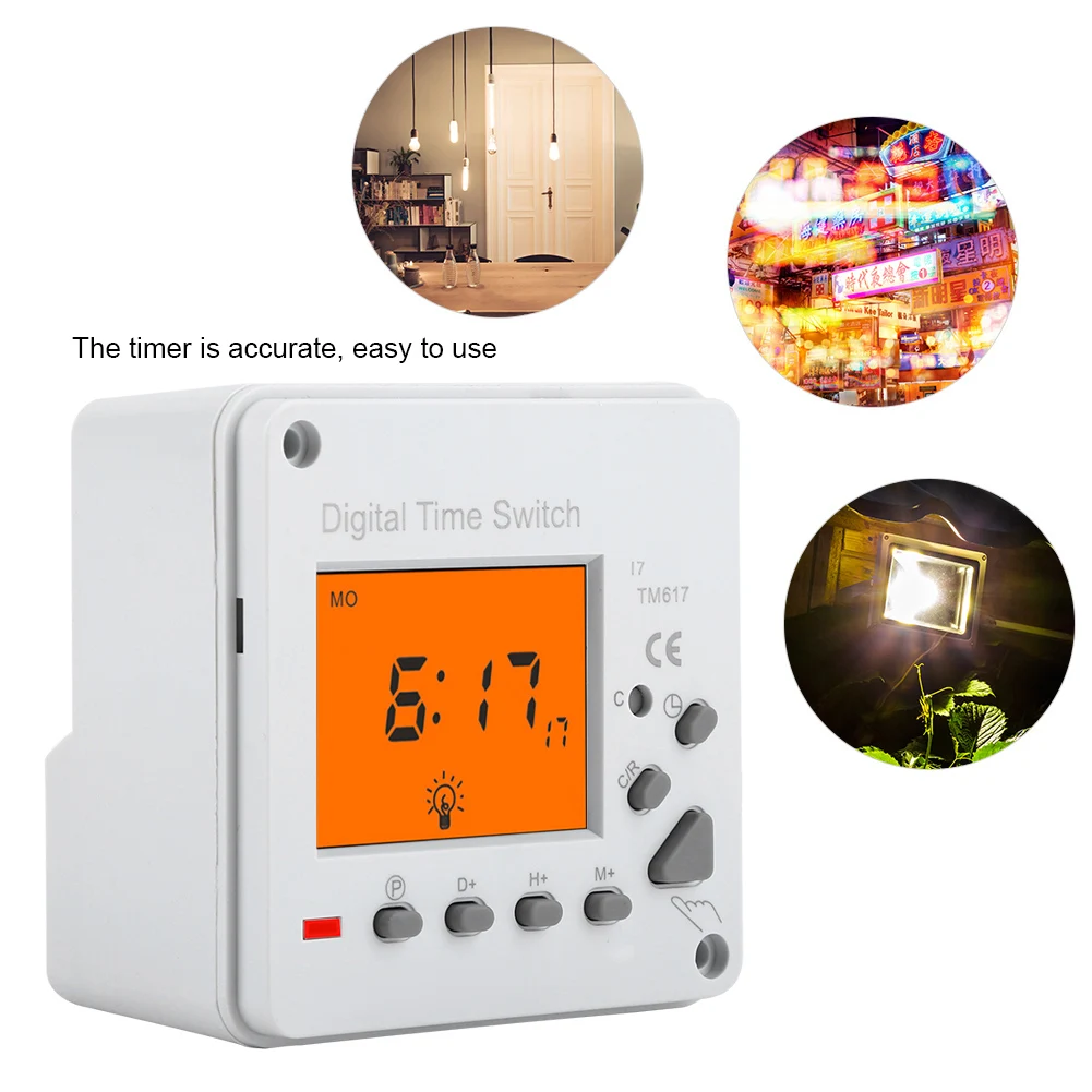 

Digital Electric Programmable Smart Control Timer with Backlight Display Digital Timer Electric Timer Smart Timer