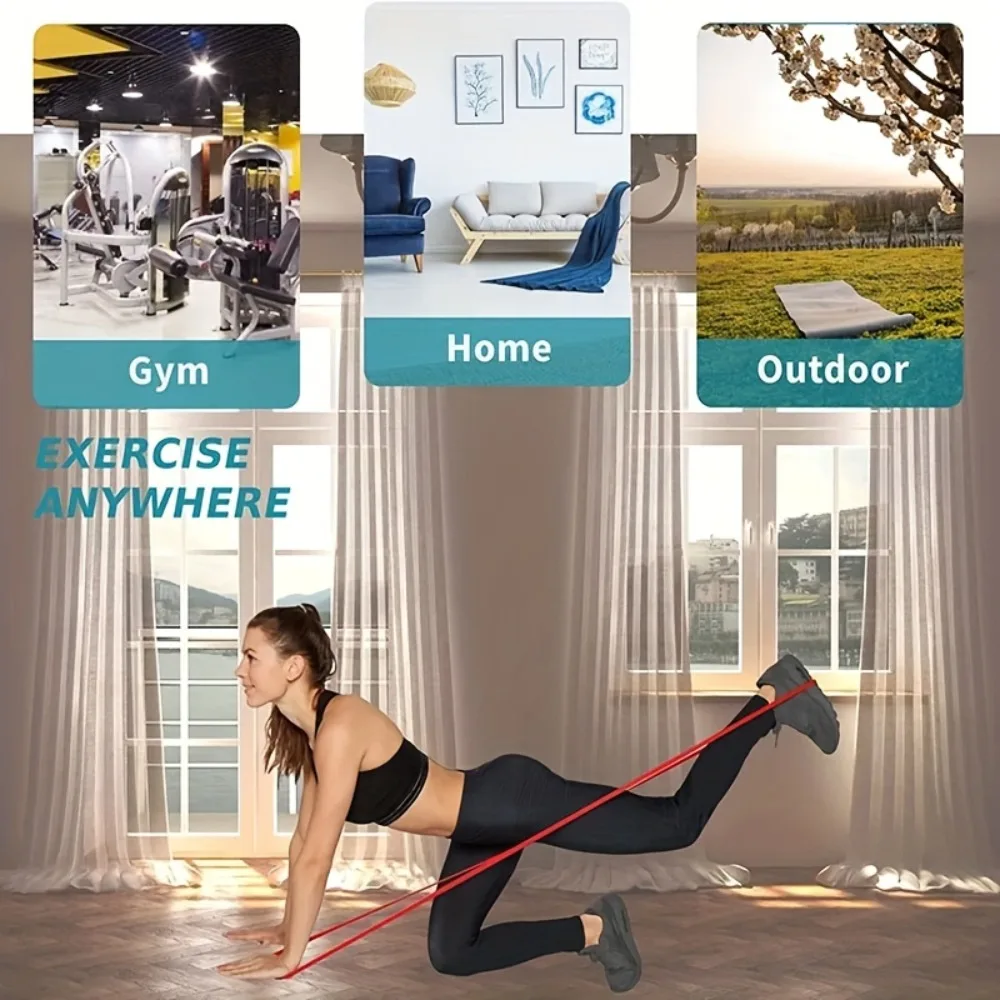 Sports Yoga Resistance Bands, Fitness Pull Belt, Suitable for Yoga, Strength Training, Body Stretching Yoga  Exercise Bands