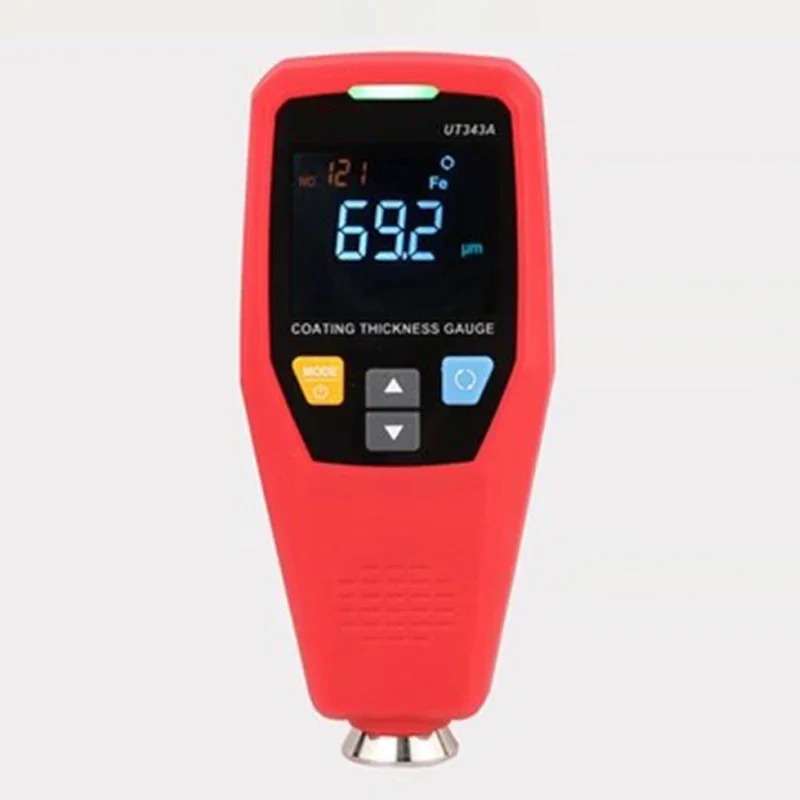 

UT343D Car Paint Coating Thickness Gauge Digital Meter Film Tester NFE Measurement Electroplate Metal Ferrous Materials