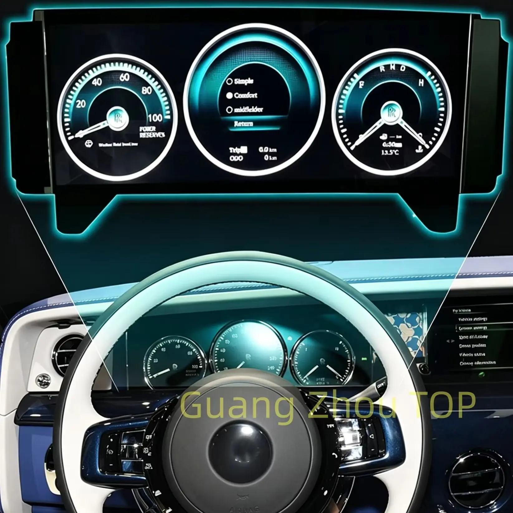 Instrument LCD Dashboard Digital Cluster For Rolls Royce Phantom 2004 - 2012 Multimedia Car Radio Navigation Carplay HeadUnit