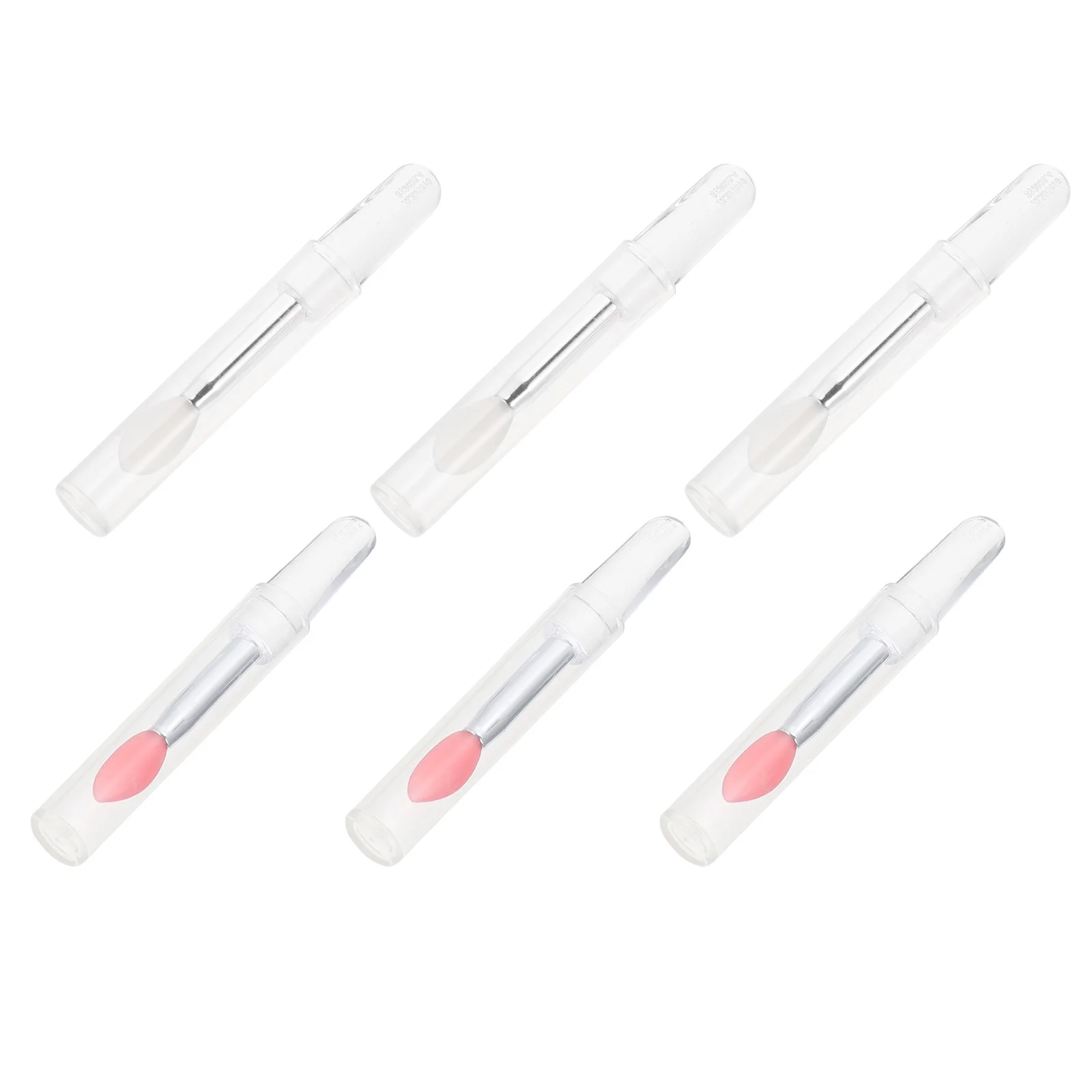 Pincel de silicona para mascarilla de labios para mujer, 6 piezas, maquillaje, sombra de ojos, bálsamo, cosméticos, lápiz labial, aplicador de suministro de belleza