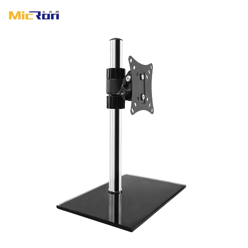Universal 14-27 Inches Office Laptop Computer Glass Base Monitor Stand TV Stands