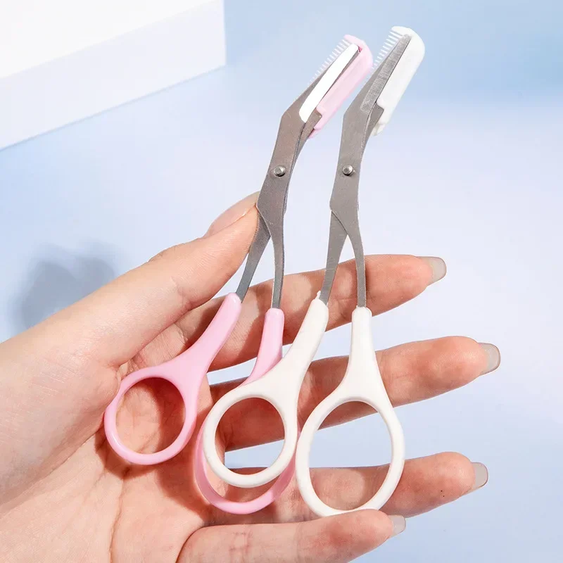 Eyebrow Clipper Scissors and Comb Facial Hair Removal Beauty Plastic Shaver Cosmetics Makeup Accessories Makeup Tools