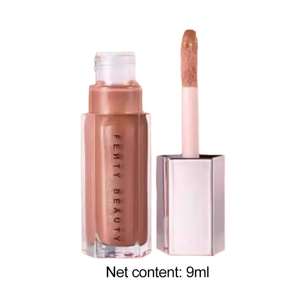 15 色リップグレーズ五角形高光沢ダイヤモンドきらめくガラスミラーリップグロスグリッター保湿プランパー長期的な