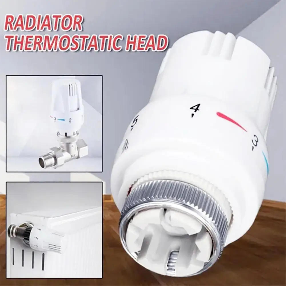 Cabezal de Válvula Termostática para Radiador, Sensor de Cera TRV, Controlador de Temperatura ABS+Metal, Termostato Automático para Radiador de Calefacción Doméstica