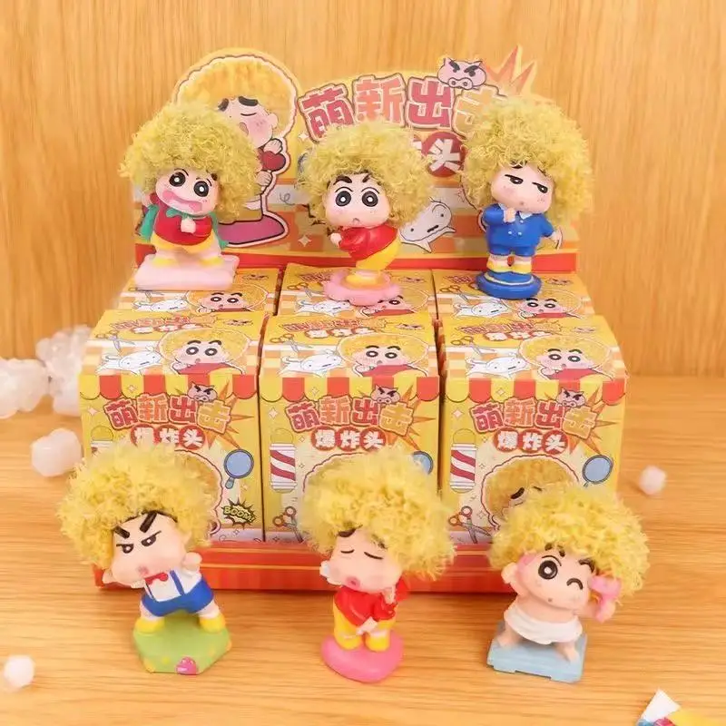 

Новая серия фигурок Crayon Shin-Chan Afro: коллекционные аниме-фигурки, игрушки-сюрпризы в закрытых коробках, модные украшения для рабочего стола, подарок на день рождения