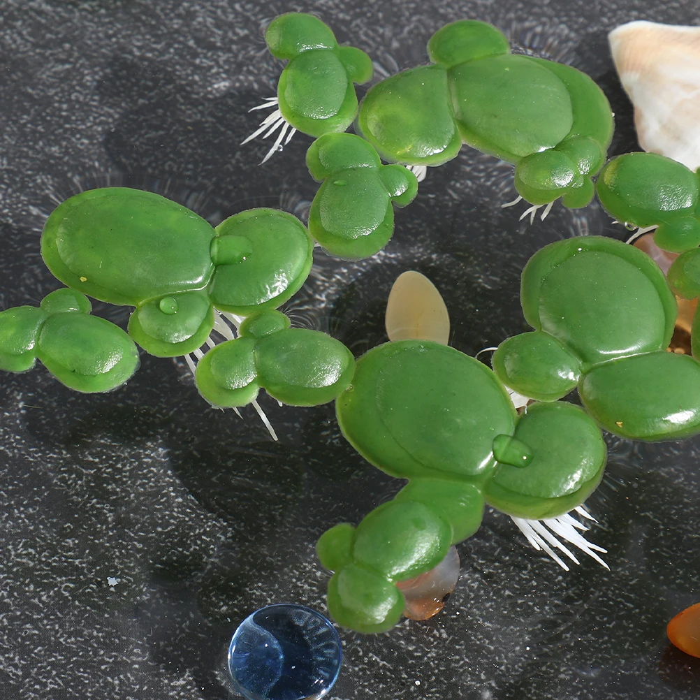 

Realistic Artificial Floating Duckweed Plants For Aquarium Decor Lifelike , Low Maintenance Plastic Aquarium
