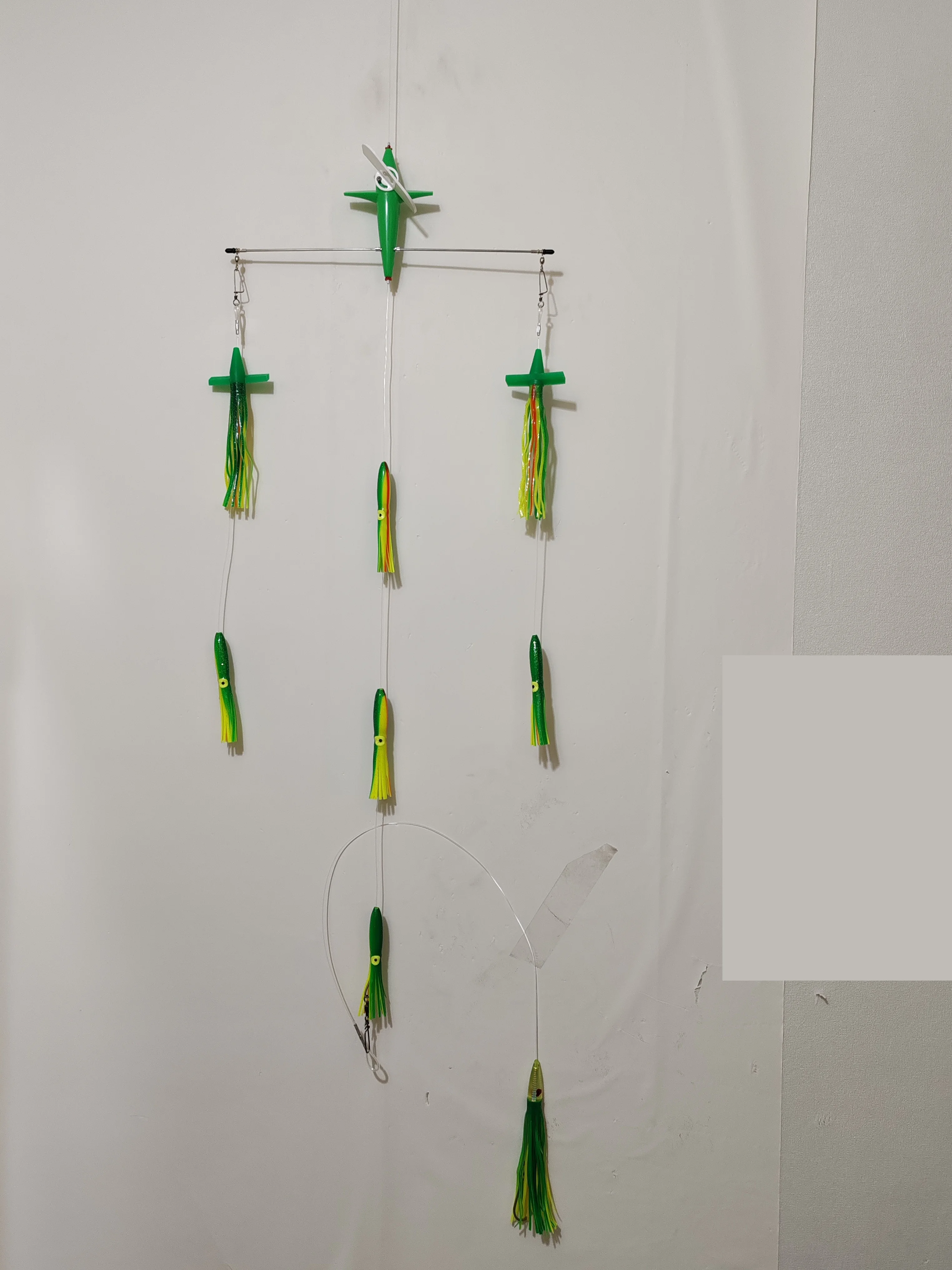 18' Edelstahl-Splashbar für den Außenbereich, Teaser-Ruder-Spreizstangen mit 7' Premium Bird und 6' Octopus – Detail 4