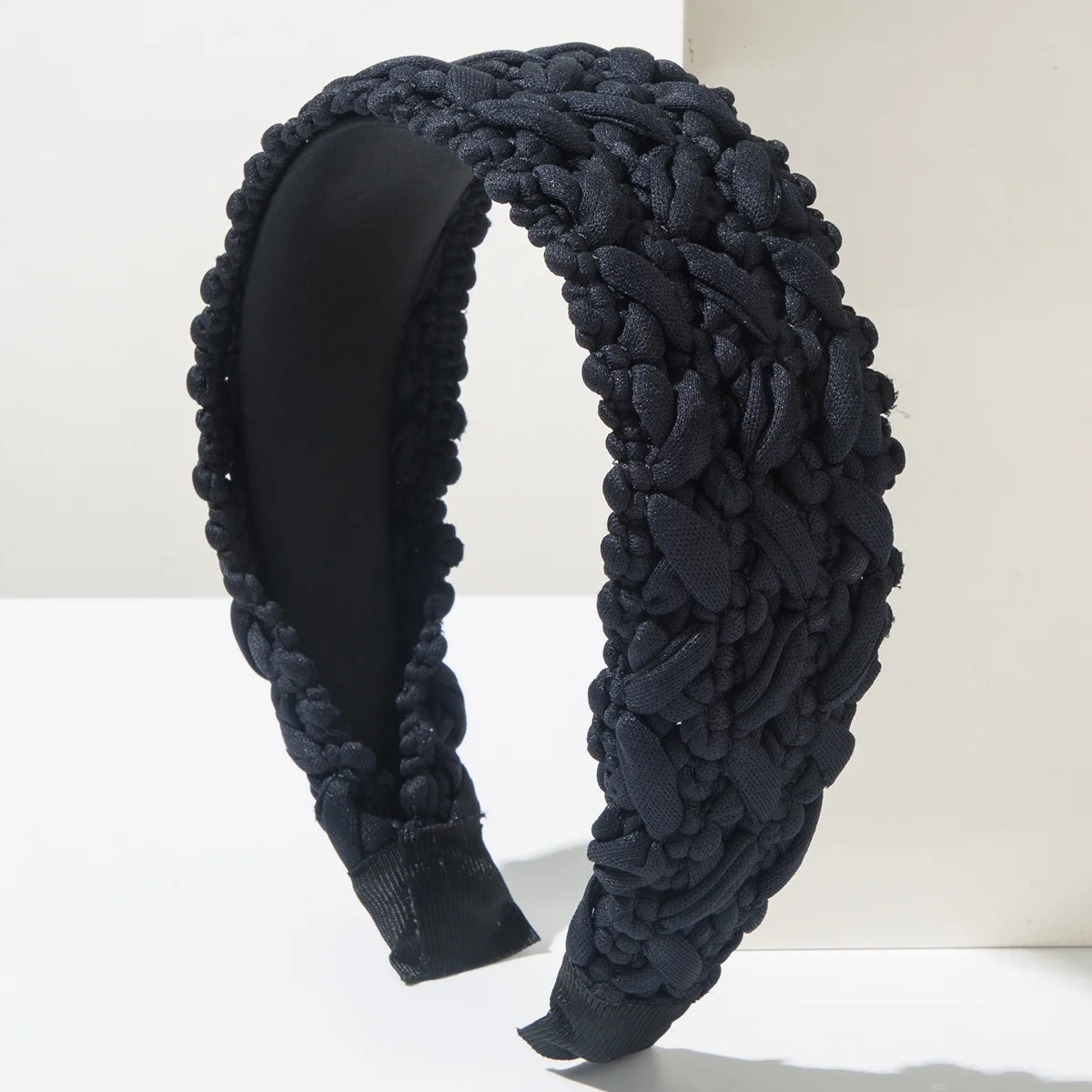Korean Fashion Braided Wide Hairband Sweet Woven Braid Headband Face Slimming Hair Hoop Elegant Hair Accessories view 6