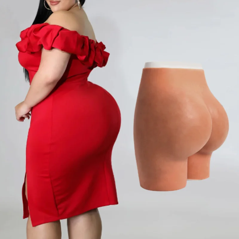 Realistic Silicone Big Butt Thickening Hips Enhancement Pants Women Fake Buttocks Panties Body Shaper Butt Lifter
