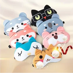 Masque de sommeil en coton Anime pour enfants et adultes, bandeau pour les yeux, couvre-yeux mignon, voyage, maison, relaxant, cadeaux