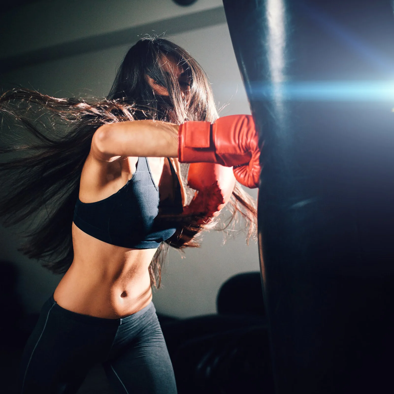 

Pair of Professional Boxing Gloves Premium PU Anti-Tear Training Sparring Kickboxing Thai Gloves Breathable Wrist Support