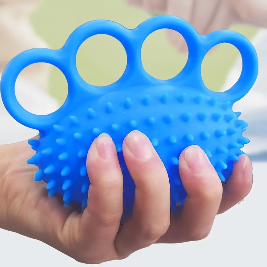 Portable Spike Massage Hand Grip Exerciser Finger Strength Training Squeeze Ball Home Office Fitness Stress Relief Hand Tool