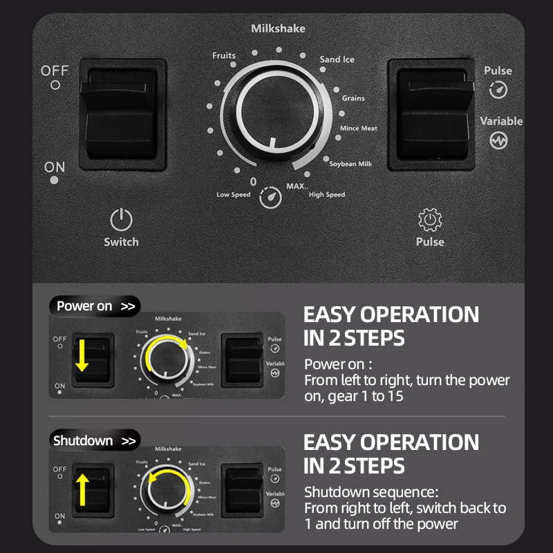 2000 ワットヘビーデューティ商業ブレンダー固定ミキサーアイススムージー家電キッチンプロフェッショナルハイパワーフードプロセッサー