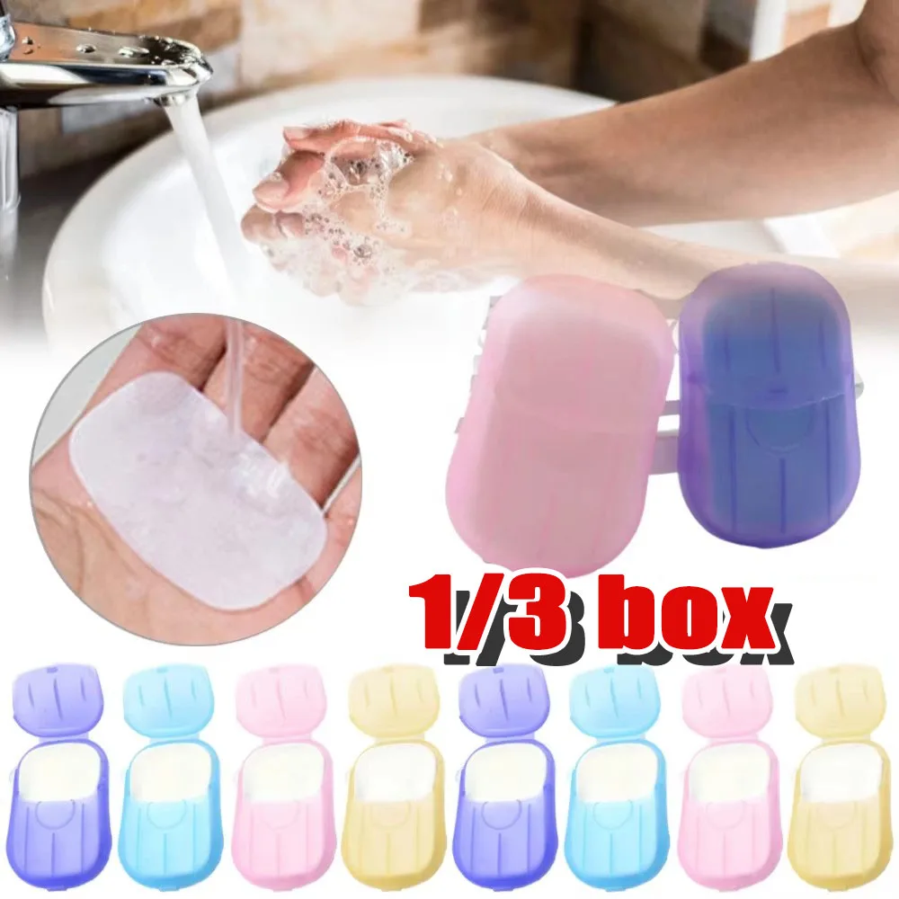 

1/3 шт. мини портативные одноразовые дорожные мыльницы для мытья рук, чистящие бумажные ломтики, полоски для школы, кемпинга, пешего туризма