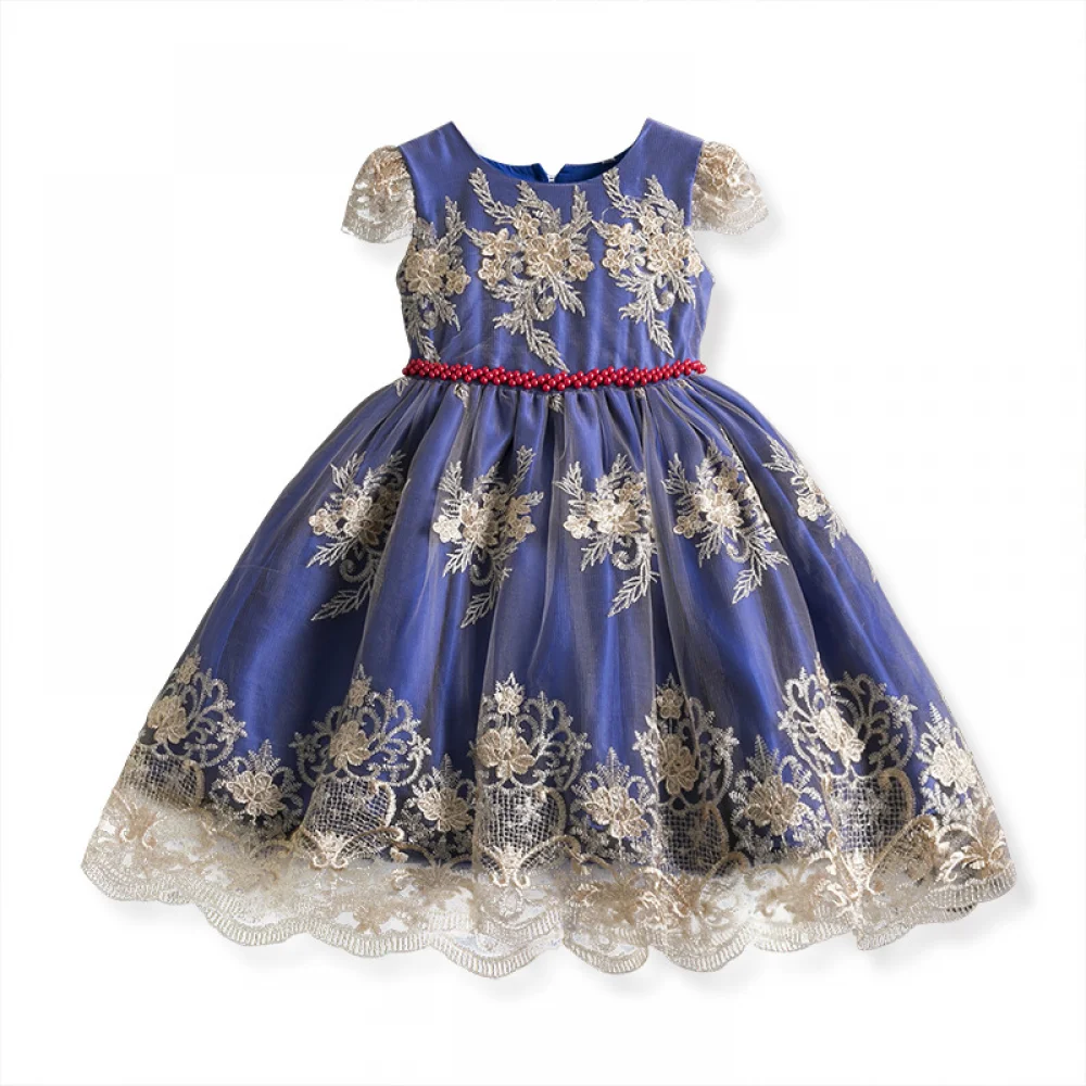 Vestido de baile de renda para crianças, cosplay barroco para meninas, festa de festa, vestido de noiva infantil, florista, lindo