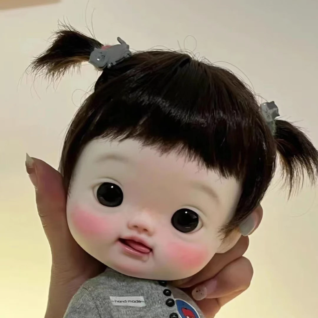 

Кукла с большой головой 1/6 BJD, из смолы, без макияжа, для самостоятельной сборки, игрушки для девочек, с милыми зубами, подарки на день рождения