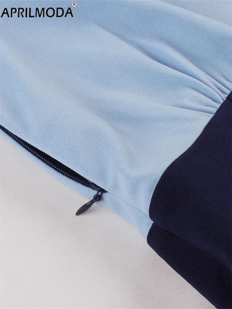 Turn Down Collar Shirt Short Women Vintage Party Evening Dress Patchwork Solid Button A Line Casual Preppy Style Flare Tea Dress