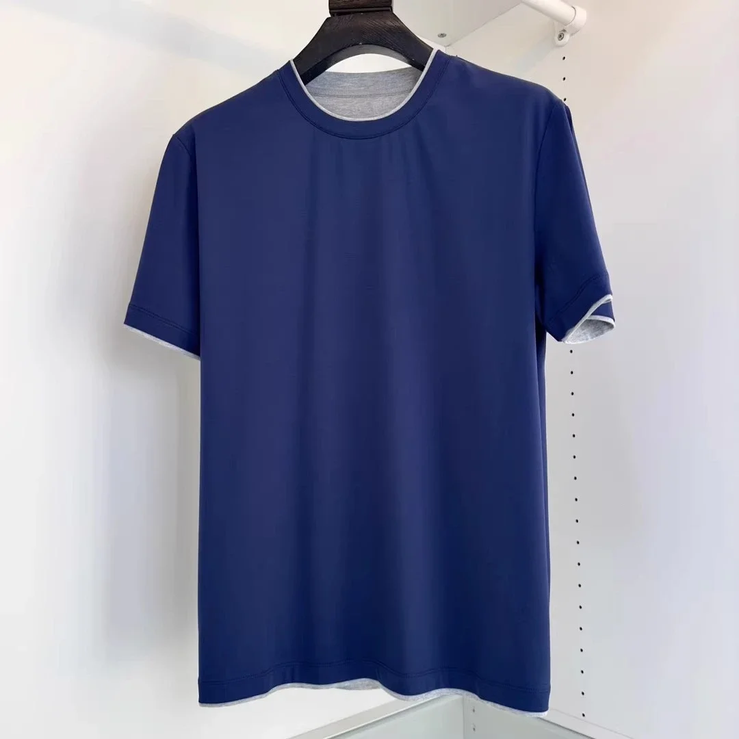 

Мужская футболка BC Italian Casual с круглым вырезом и коротким рукавом в стиле Old Money