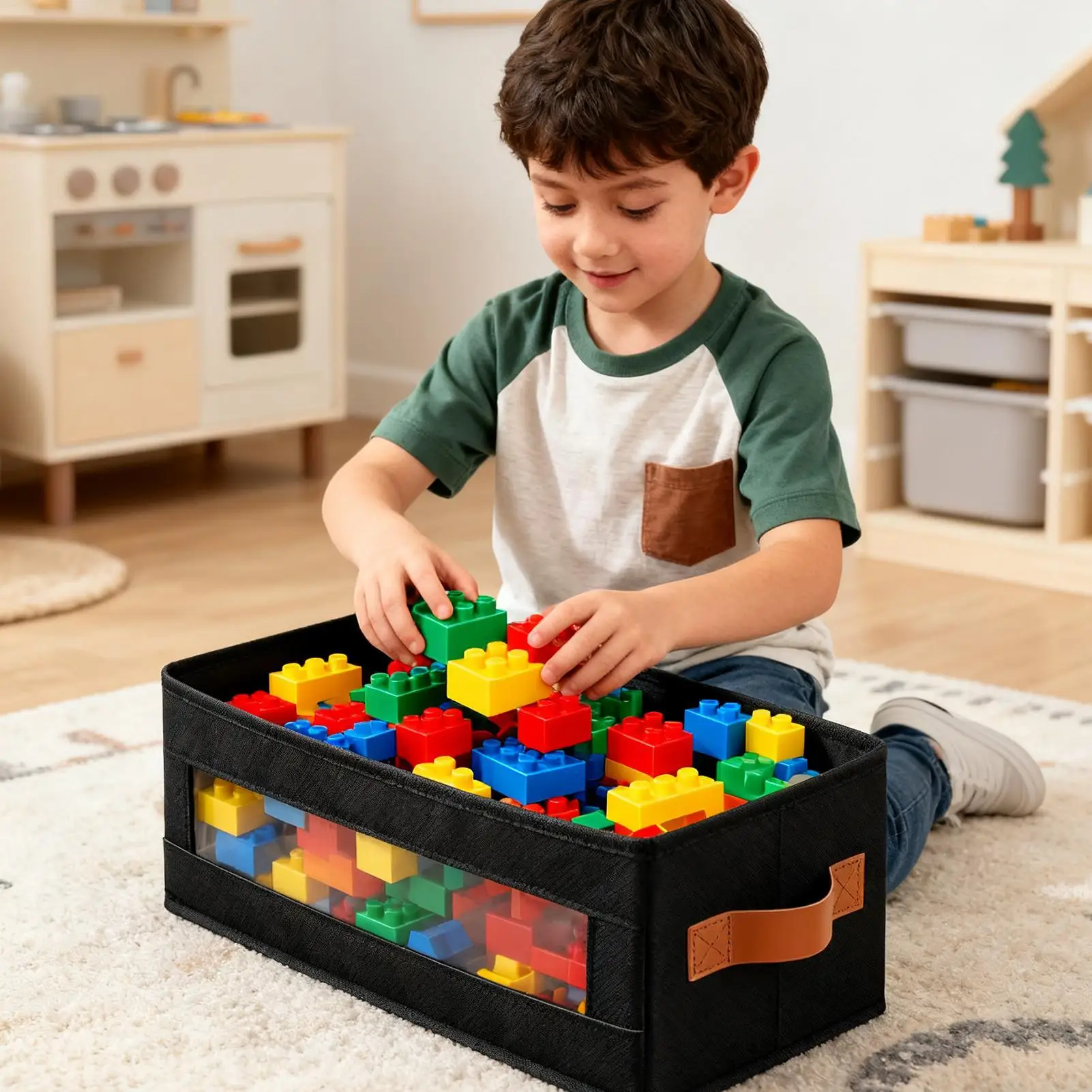 DVD Storage Box Large Stackable Dustproof Box With Visible Window Cassette Tape Storage For Towels Toys Clothing Books Scarves