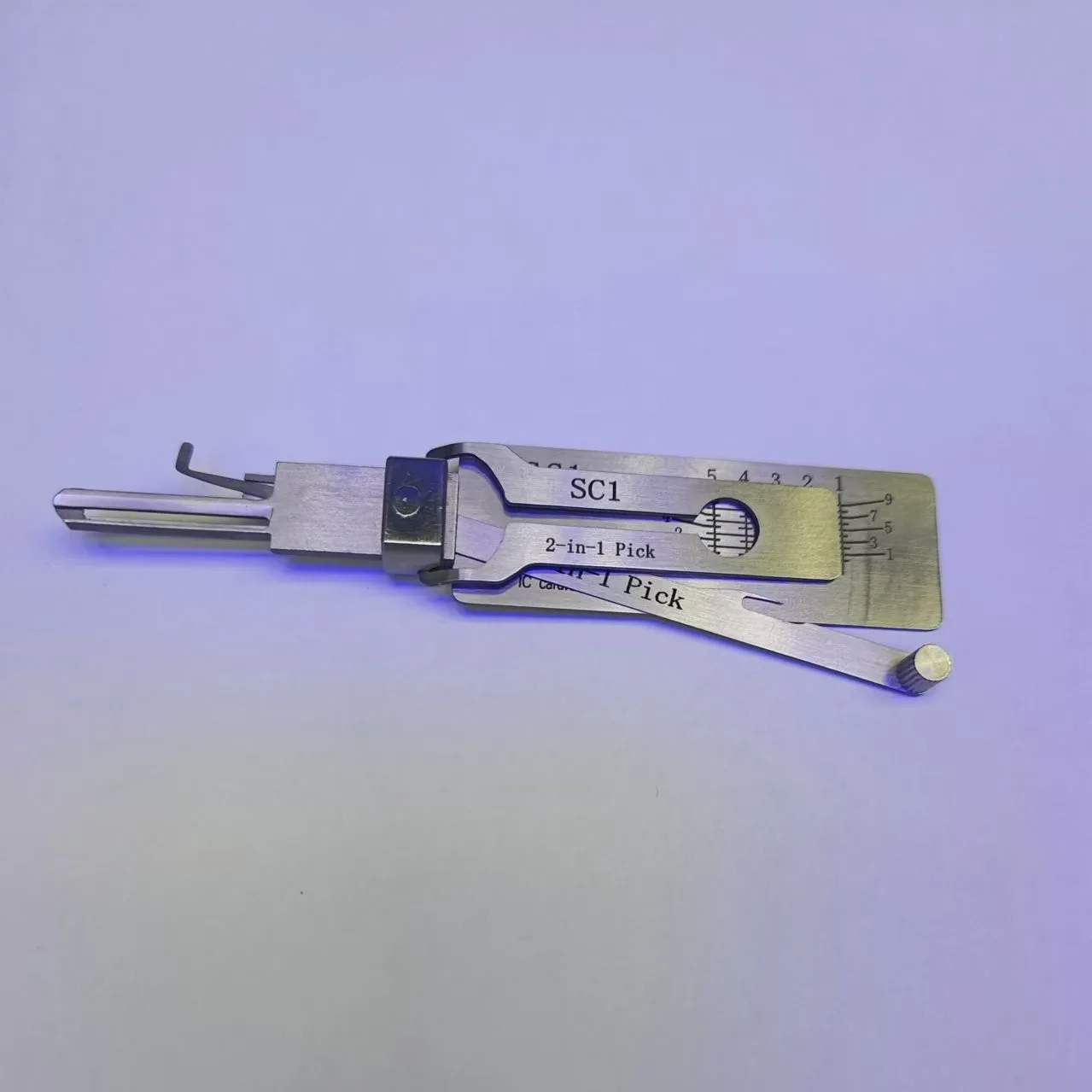 1pc Lishi 2 in 1 Tool SS001 SS002 SS002R Pro KW1 KW5 SC1 SC4 M1/MS2 Tools for Home Door Civil Locks