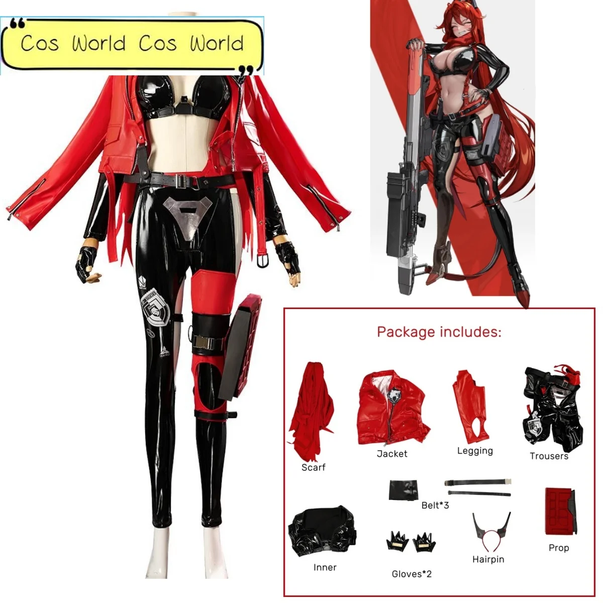 

NIKKE Little Red Riding Hood The Goddess Of Victory Cosplay Costume Halloween Party Role Play Outfit Clothing Woman Game Uniform