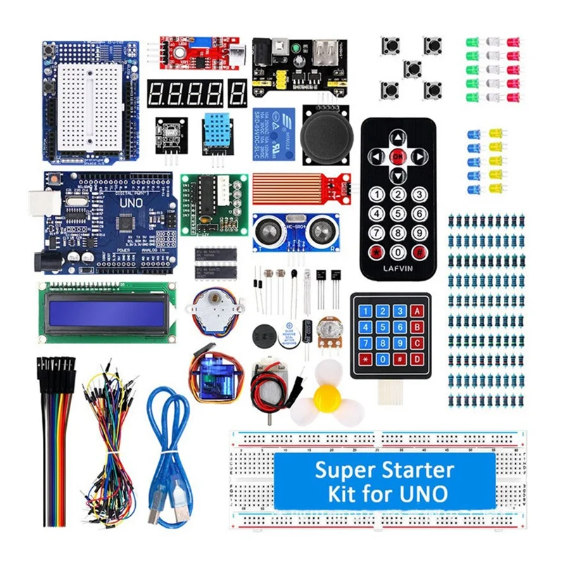 GROCE-For UNO R3 Development Board Super Starter Kit RFID Upgrade Kit Super Starter Kit Tutorial Learning Kit