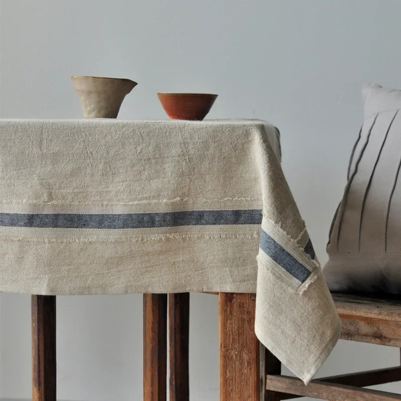 

-Dining Table Cloth, Cotton And Linen, High-end Feeling, Light Luxury, Japanese Nordic Coffee Table