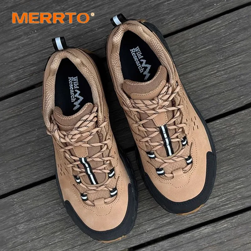 MERRTO GTX waterproof Outdoor Hiking boots Men waterproof hunting Boots Tactical Desert Ankle shoes trekking Walking Sneakers