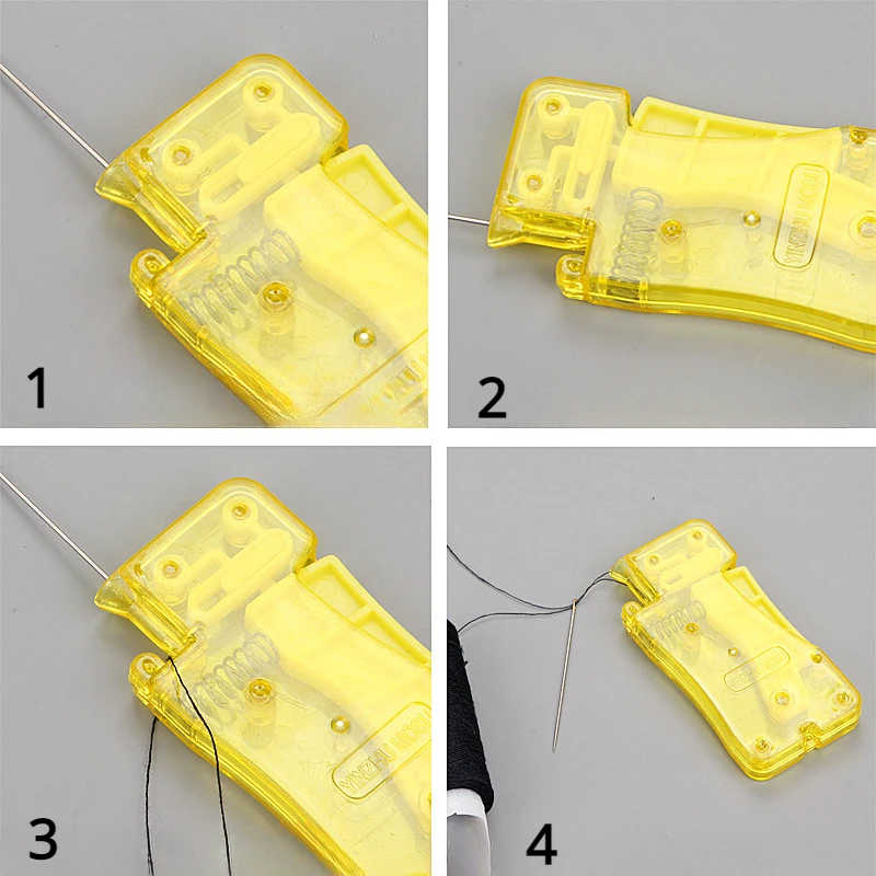 1/2/3PC Auto Needle Threader DIY Hand Sewing Threader Hand Machine Stitch Insertion Sewing Automatic Thread Device Household - Detail 1