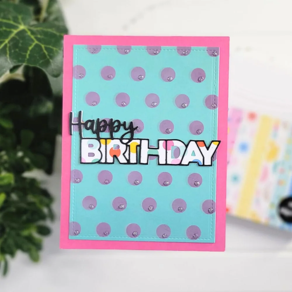 Happy Birthday Phrases Metal Cutting Dies Scrapbooking For Card Album Photo Making Crafts DIY Stencil New 2024