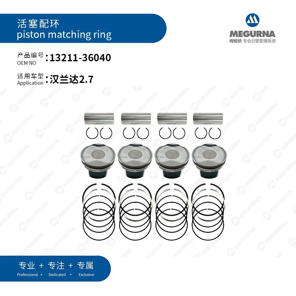 STD 4pcs 90mm Piston Ring kit 13211-36040 for TOYOTA VENZA CAMRY RAV4 SIENNA Highlander 2.7L 1AR Engine Pistons Rings Rods&Parts