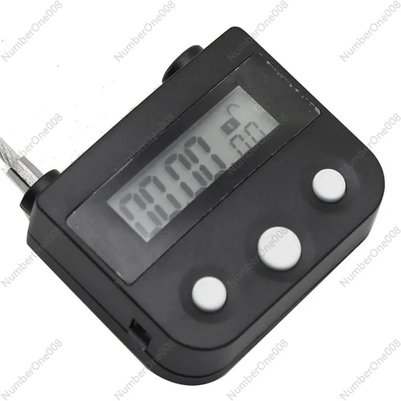 USB LCD Display Metal Electronic Rechargeable Timer Multi-Function Padlock White