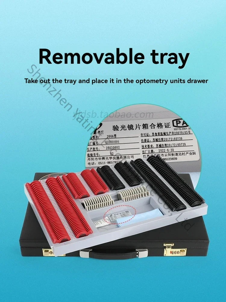 1pc Glasses Optometry Equipment, Ophthalmic Optometry Lens Box, Optometry Box, Insertion Box, Optical Disc Inspection