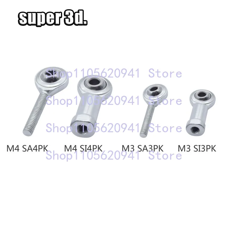 WWW   1Pcs  M3 Joint Bearing SI3PK SA3PK SI4TK SA4TK right hand thread M3 M4 For 3D Printer