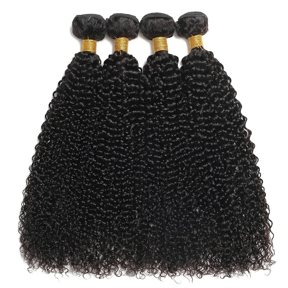 

Indian Afro Kinky Curly Bundles 100% Human Hair Bundles Natural Color 8-30 Inch Virgin Hair Extension tissage cheveux humain