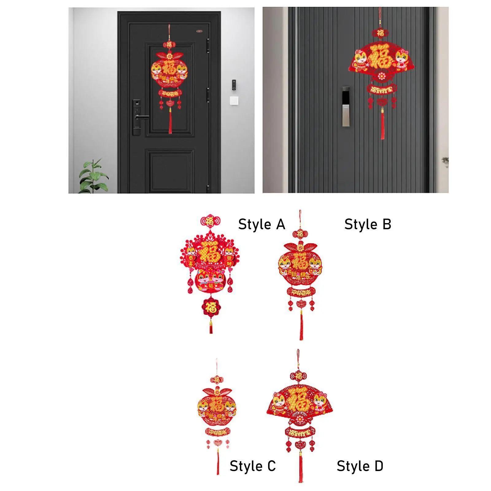 Chinese New Year Hanging Ornament Chinese Style Spring Festival Pendant for Housewarming