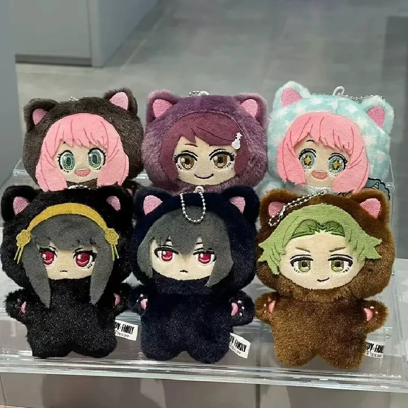 Eaki marca novo original espião × família anime caixa cega gato boneca série vinil brinquedo de pelúcia crepúsculo anya yor forger coleção bonito presente