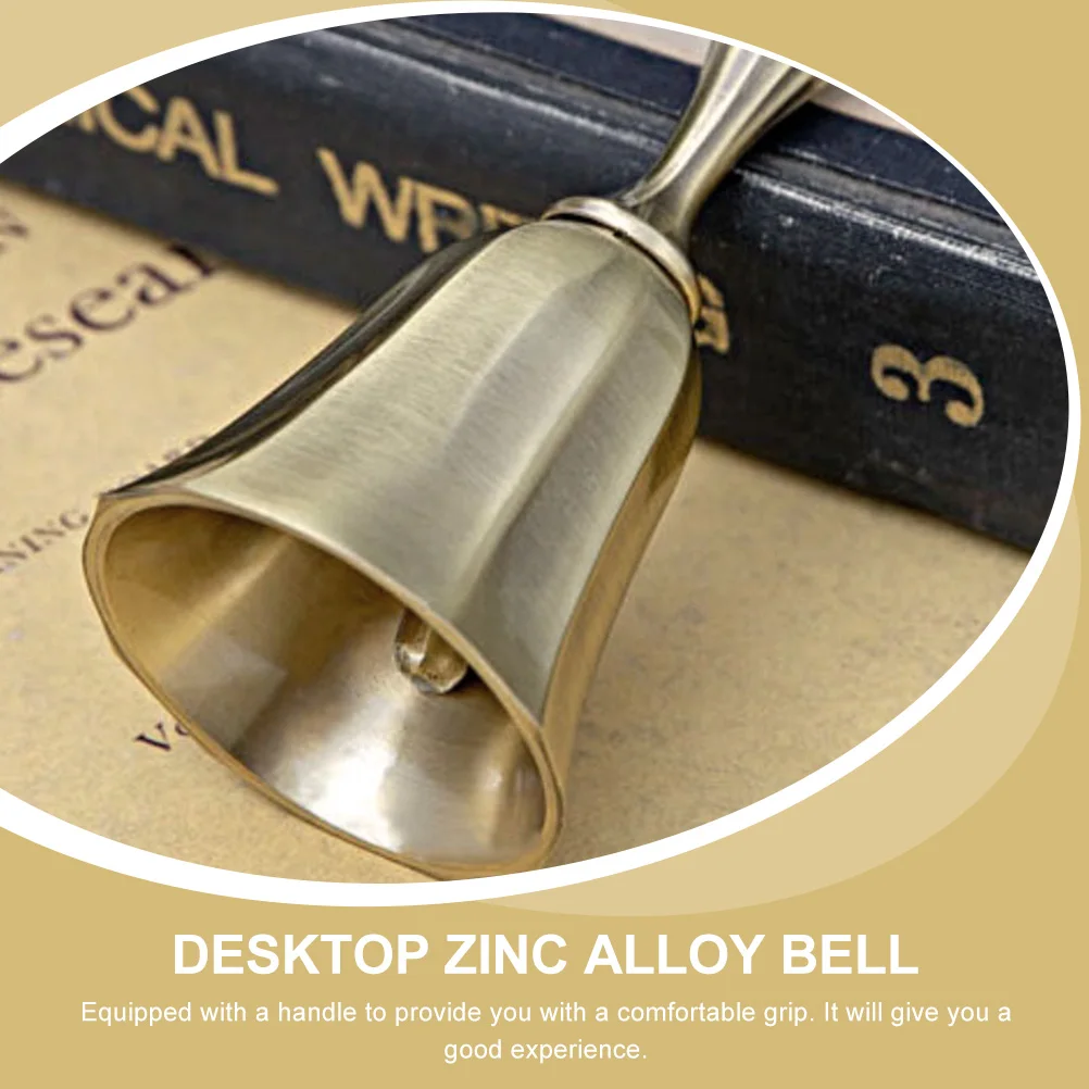 

Restaurant H Bell Vintage Zinc Alloy Dinner Chime Decorative Sleigh Bells Metal Bar Bell Useful Retro Style Desk