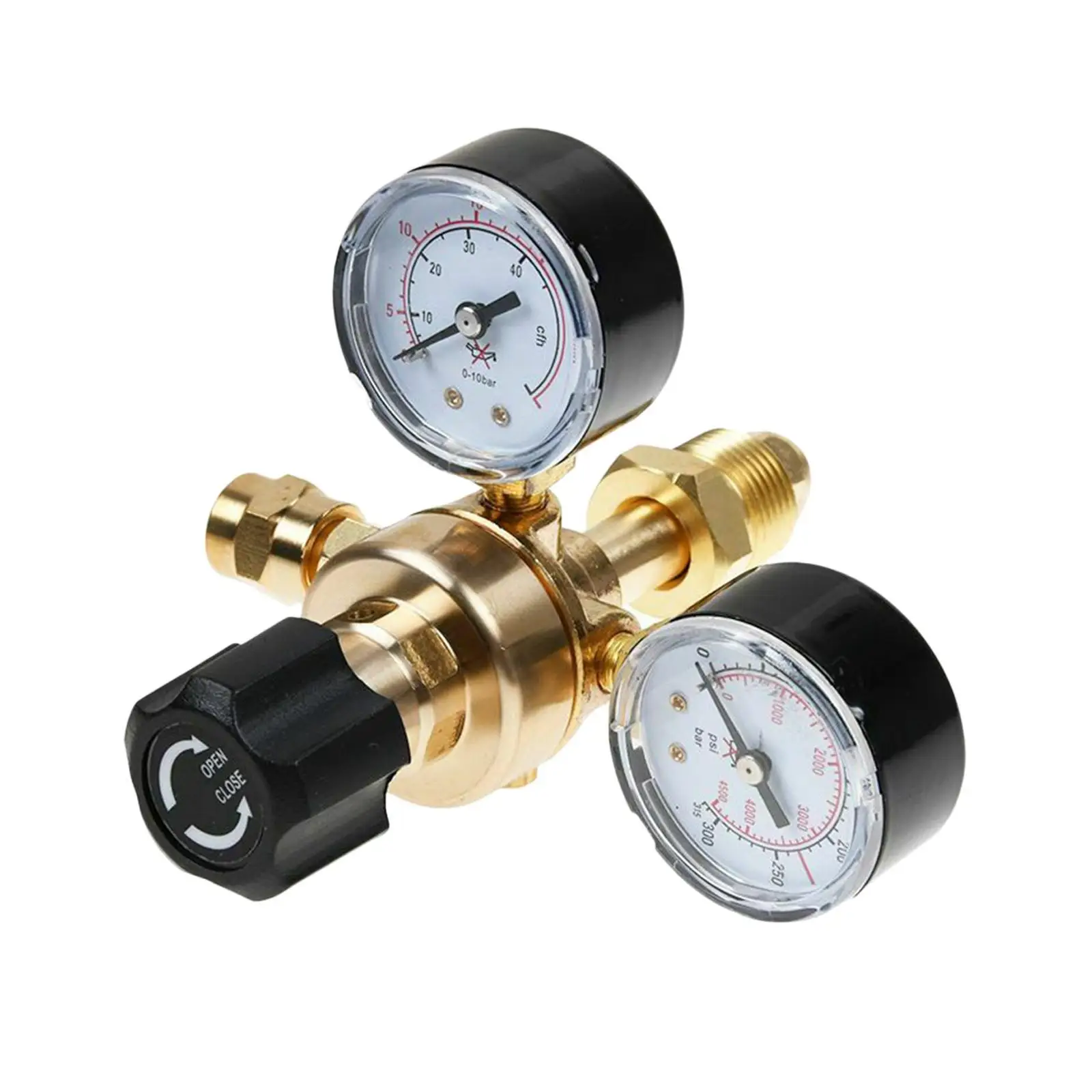 Meter Regulator 2 Pressure Reducer Pressure Reducing Valve Welding Gas Welder CGA580