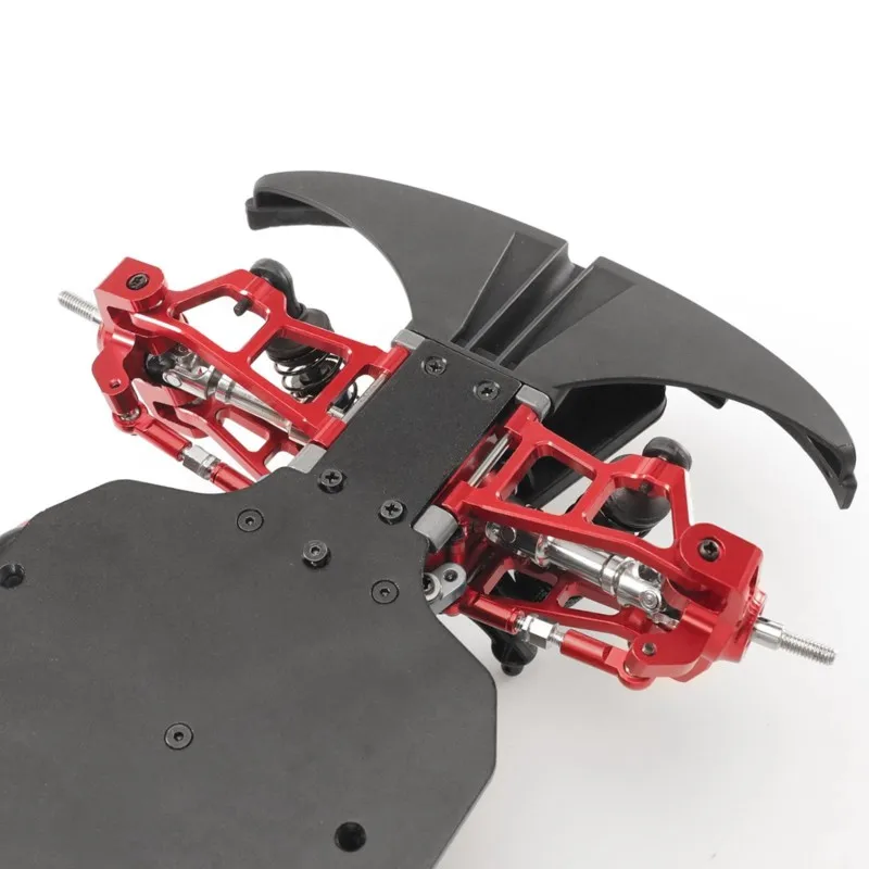 

WOWFU-For MJX 1/14 Scale RC Short Truck Metal Upgrade Kit-Front& Rear Swivel Swing Steering Cup Set