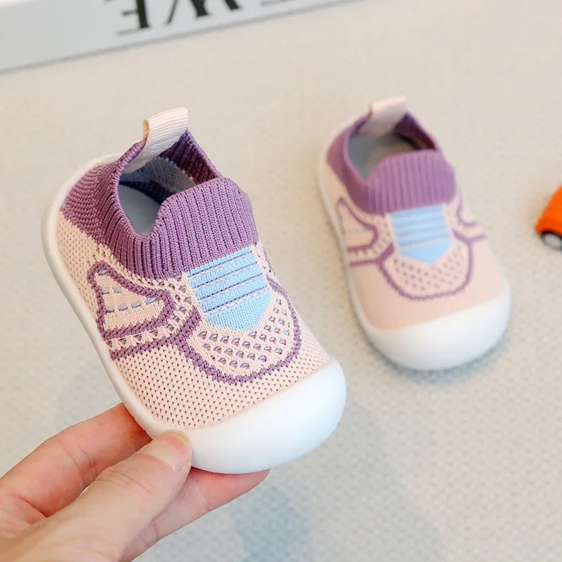 Baby Walking Shoes Soft Bottom Non-slip Baby Shoes Spring and Autumn A Stirrup 1-3 Years Old Children\'s Shoes and Socks