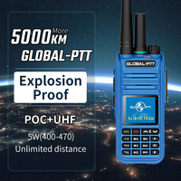 Global-PTT Ex918 Walkie Talkie Explosion-proof UHF POC 4G Two Way Radio Commutator Long Range Professional Firemen Ham Station