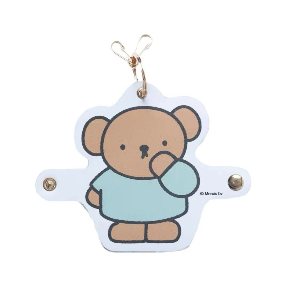 لطيف ميفي Kawaii الكرتون الجلود مفتاح سلسلة بوريس سيارة المفاتيح حلقة رئيسية حلية واقية عيد ميلاد هدية الكريسماس